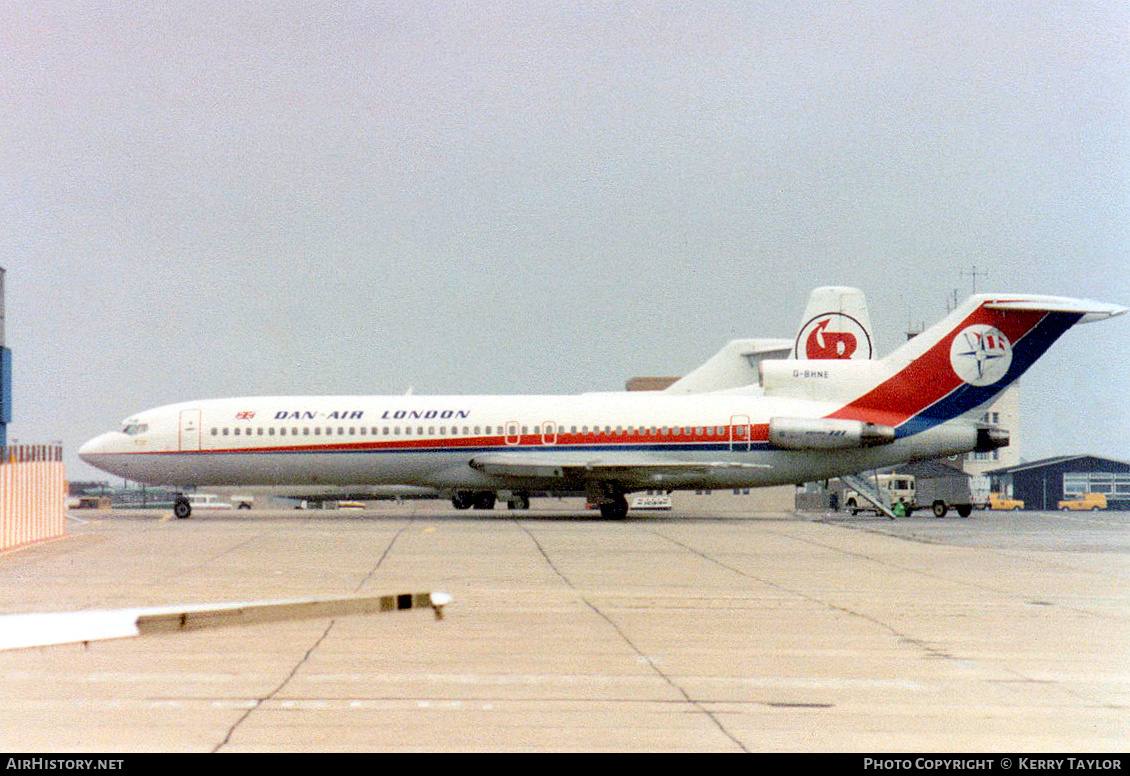 Aircraft Photo of G-BHNE | Boeing 727-2J4/Adv | Dan-Air London | AirHistory.net #650129
