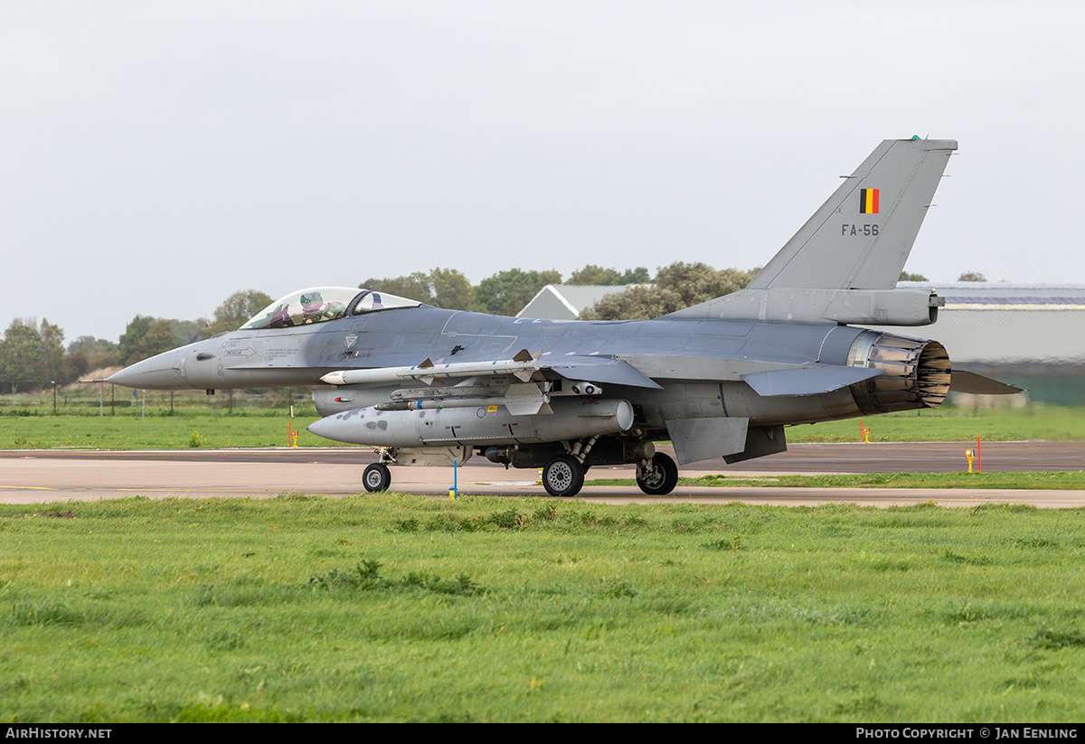 Aircraft Photo of FA-56 | General Dynamics F-16AM Fighting Falcon | Belgium - Air Force | AirHistory.net #650153