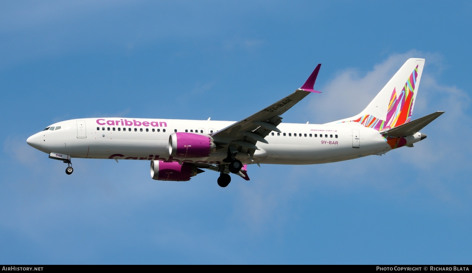 Aircraft Photo of 9Y-BAR | Boeing 737-8 Max 8 | Caribbean Airlines | AirHistory.net #650154