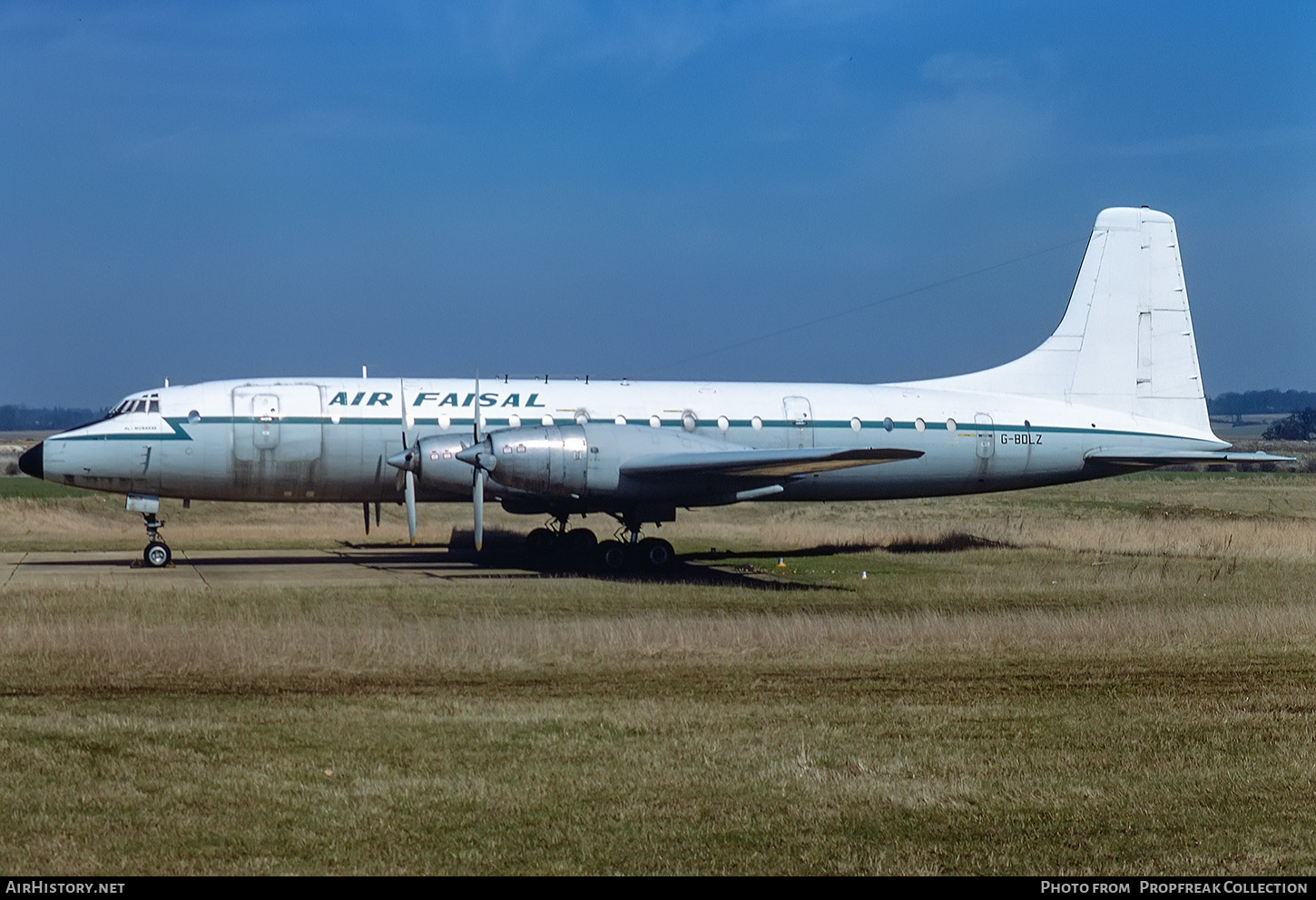 Aircraft Photo of G-BDLZ | Bristol 175 Britannia 253F | Air Faisal | AirHistory.net #650167