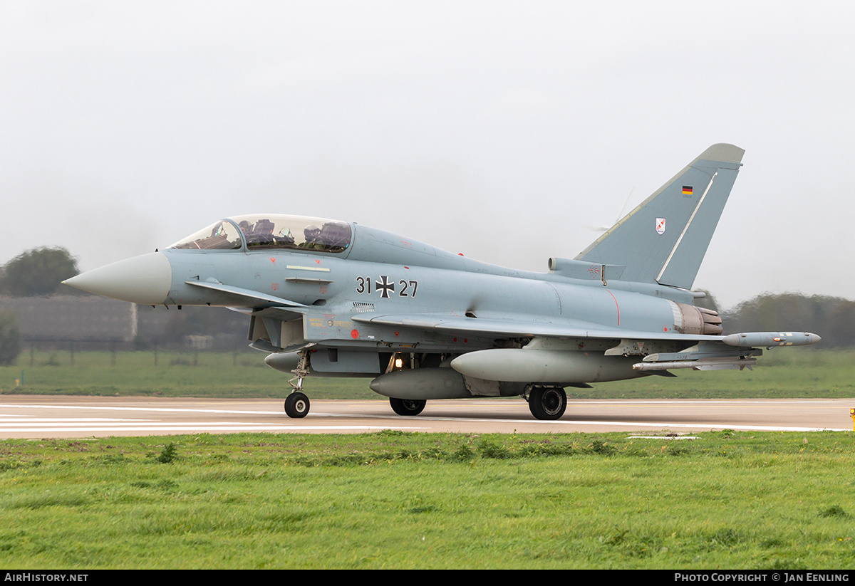 Aircraft Photo of 3127 | Eurofighter EF-2000 Typhoon T | Germany - Air Force | AirHistory.net #650173