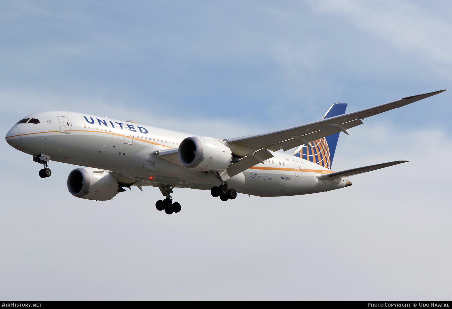 Aircraft Photo of N26902 | Boeing 787-8 Dreamliner | United Airlines | AirHistory.net #650175