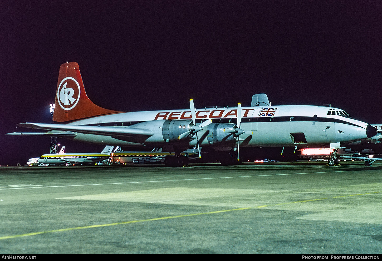 Aircraft Photo of G-BHAU | Bristol 175 Britannia 253F | Redcoat Air Cargo | AirHistory.net #650199