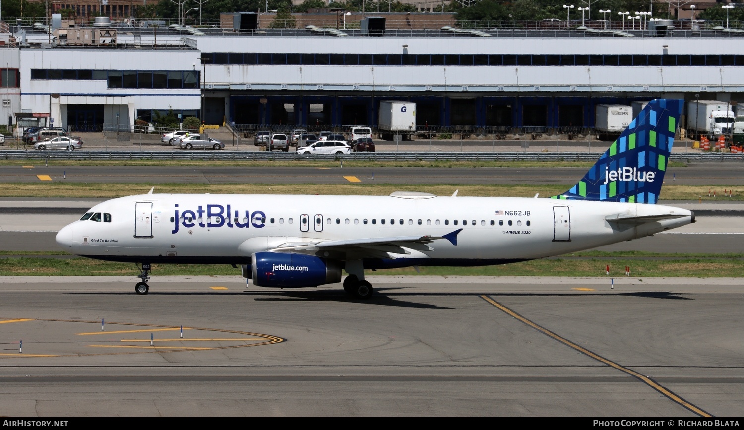 Aircraft Photo of N662JB | Airbus A320-232 | JetBlue Airways | AirHistory.net #650207