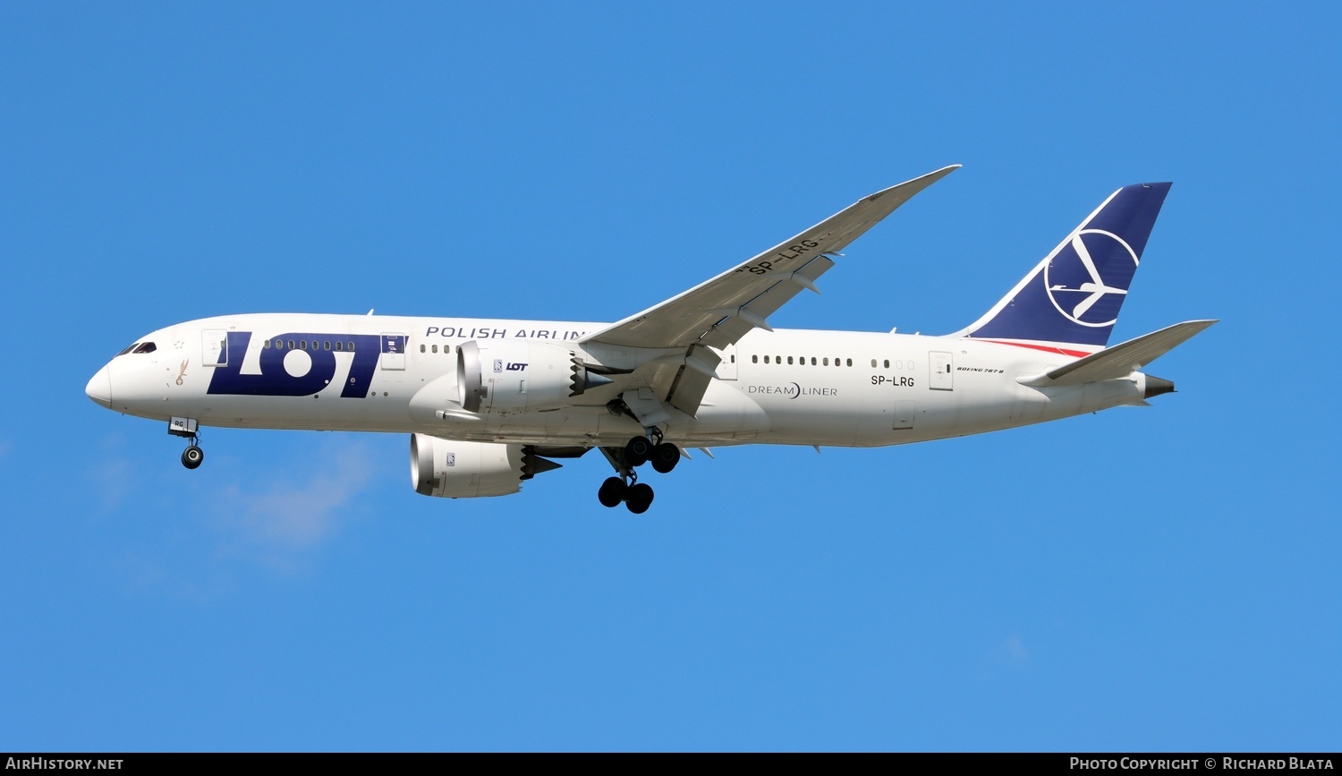 Aircraft Photo of SP-LRG | Boeing 787-8 Dreamliner | LOT Polish Airlines - Polskie Linie Lotnicze | AirHistory.net #650223