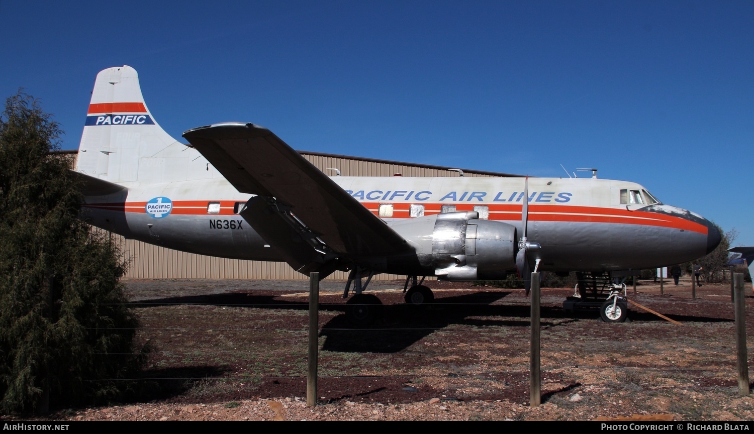 Aircraft Photo of N636X | Martin 404 | Pacific Air Lines | AirHistory.net #650245