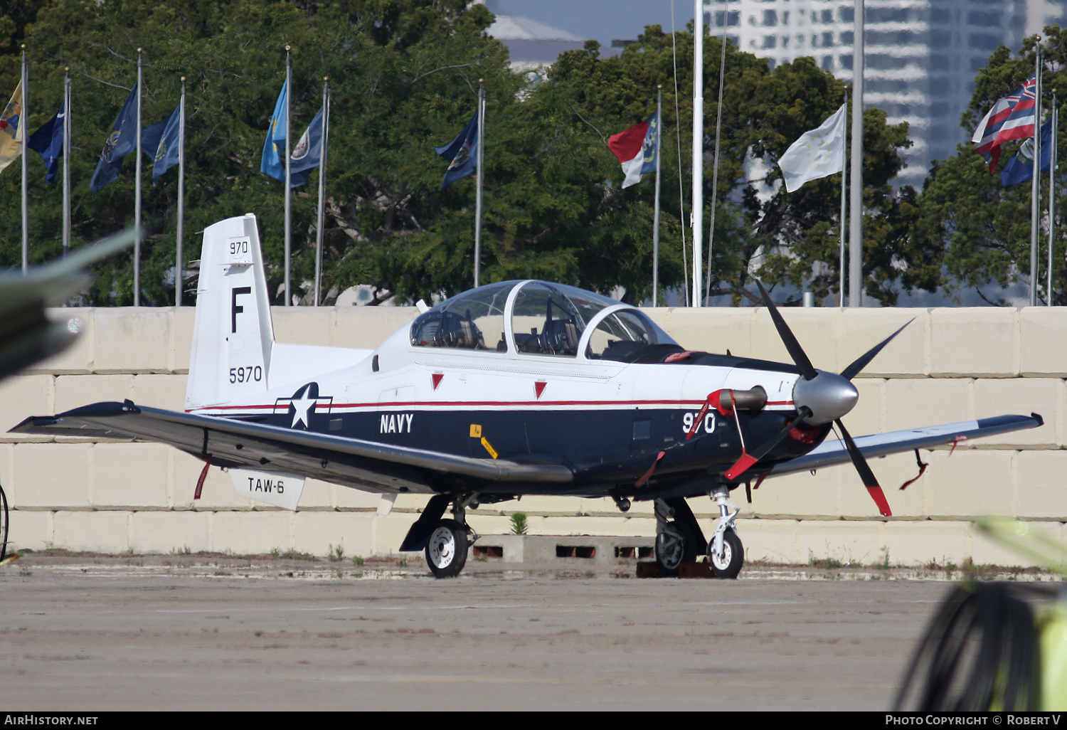 Aircraft Photo of 165970 / 5970 | Beechcraft T-6A Texan II | USA - Navy | AirHistory.net #650285