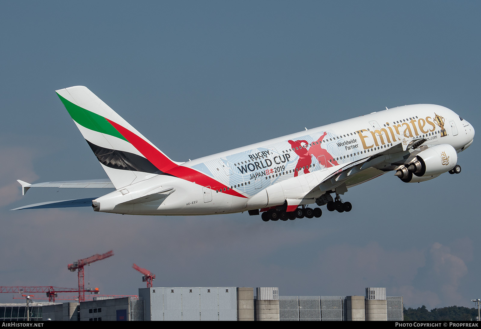 Aircraft Photo of A6-EEU | Airbus A380-861 | Emirates | AirHistory.net #650324