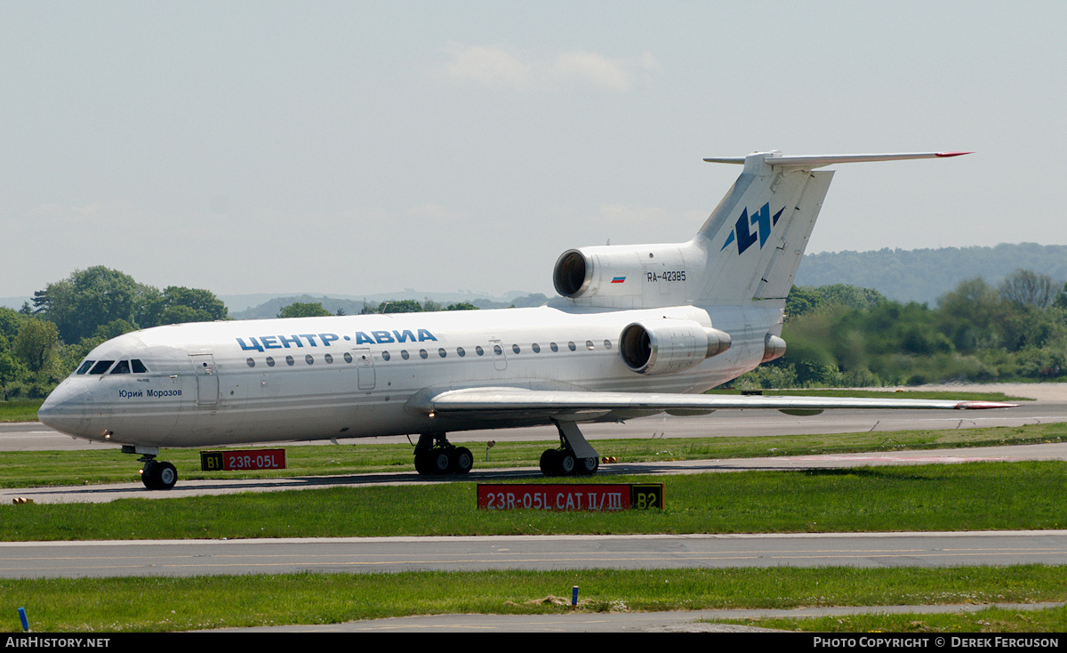 Aircraft Photo of RA-42385 | Yakovlev Yak-42D | Centre-Avia | AirHistory.net #650349