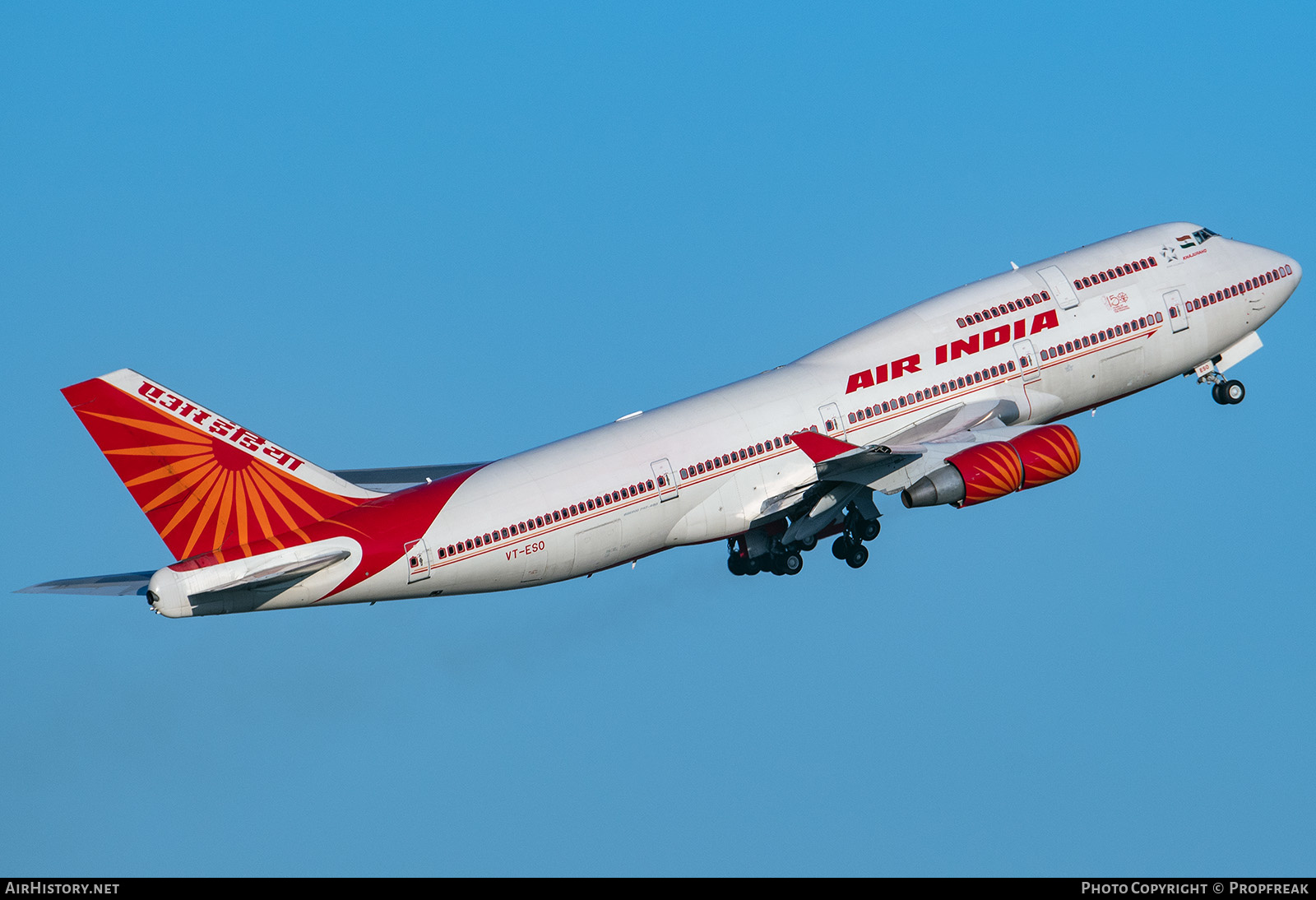 Aircraft Photo of VT-ESO | Boeing 747-437 | Air India | AirHistory.net #650363