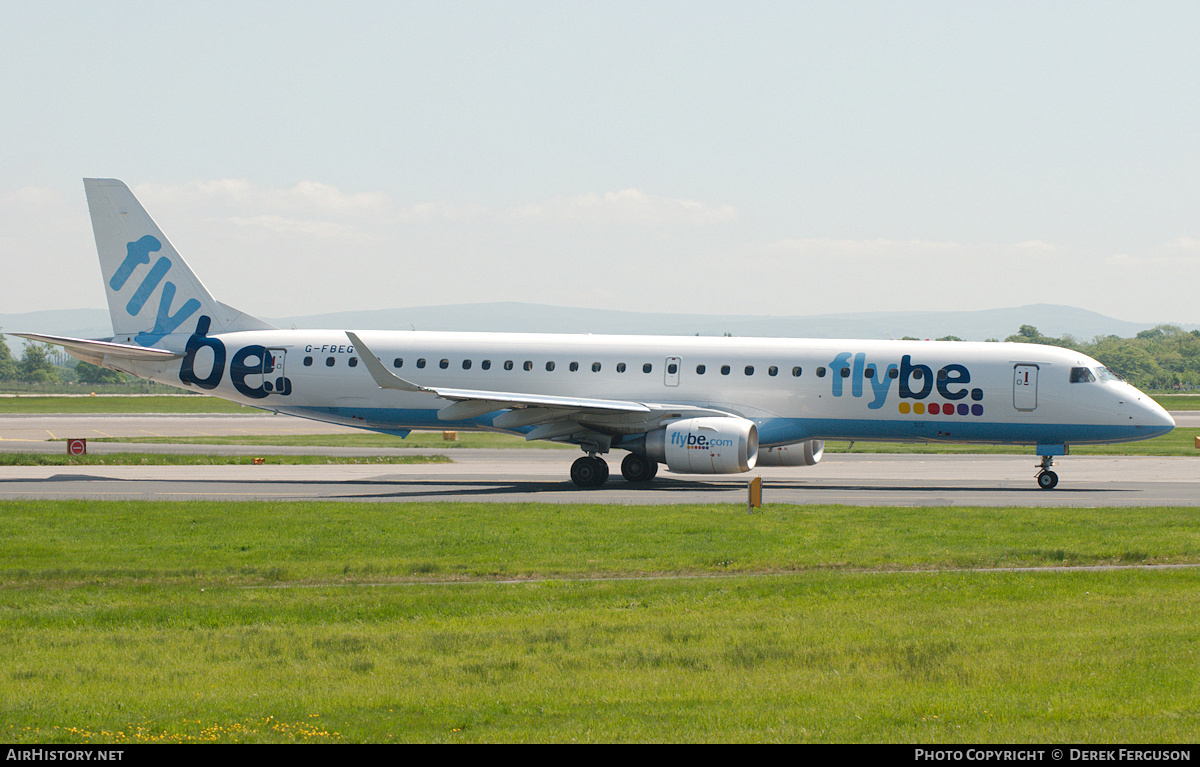 Aircraft Photo of G-FBEG | Embraer 195LR (ERJ-190-200LR) | Flybe | AirHistory.net #650506