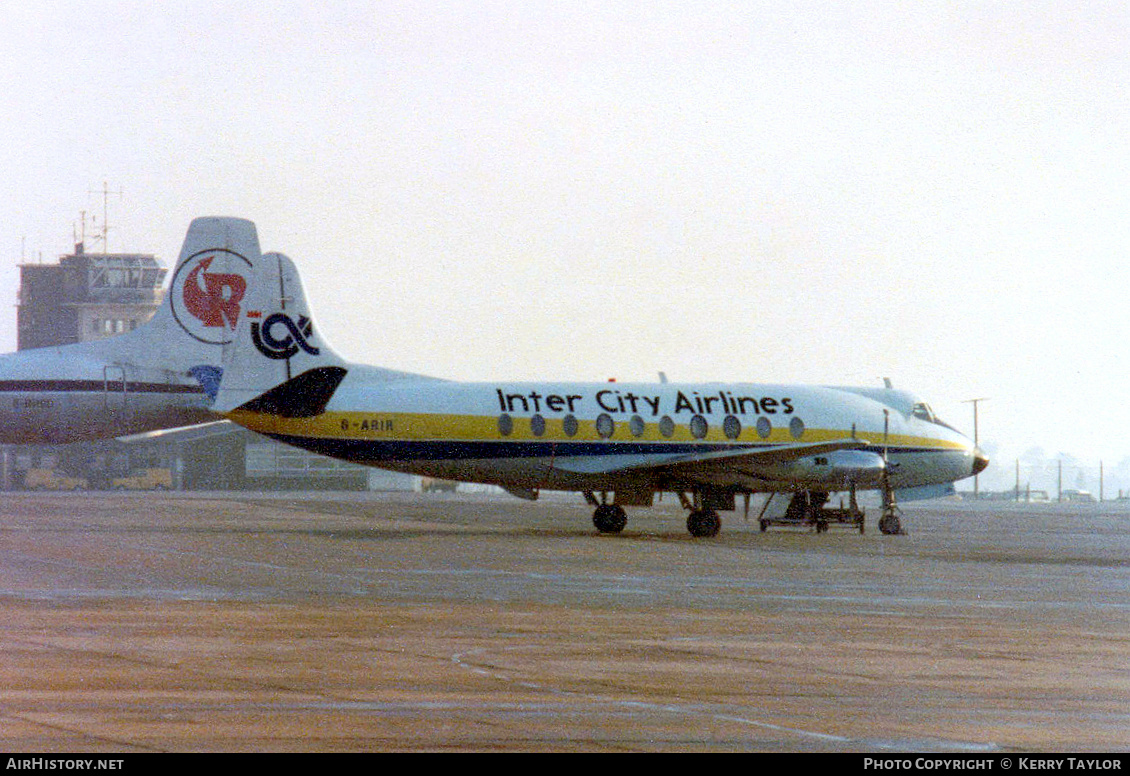 Aircraft Photo of G-ARIR | Vickers 708 Viscount | Inter City Airlines | AirHistory.net #650540