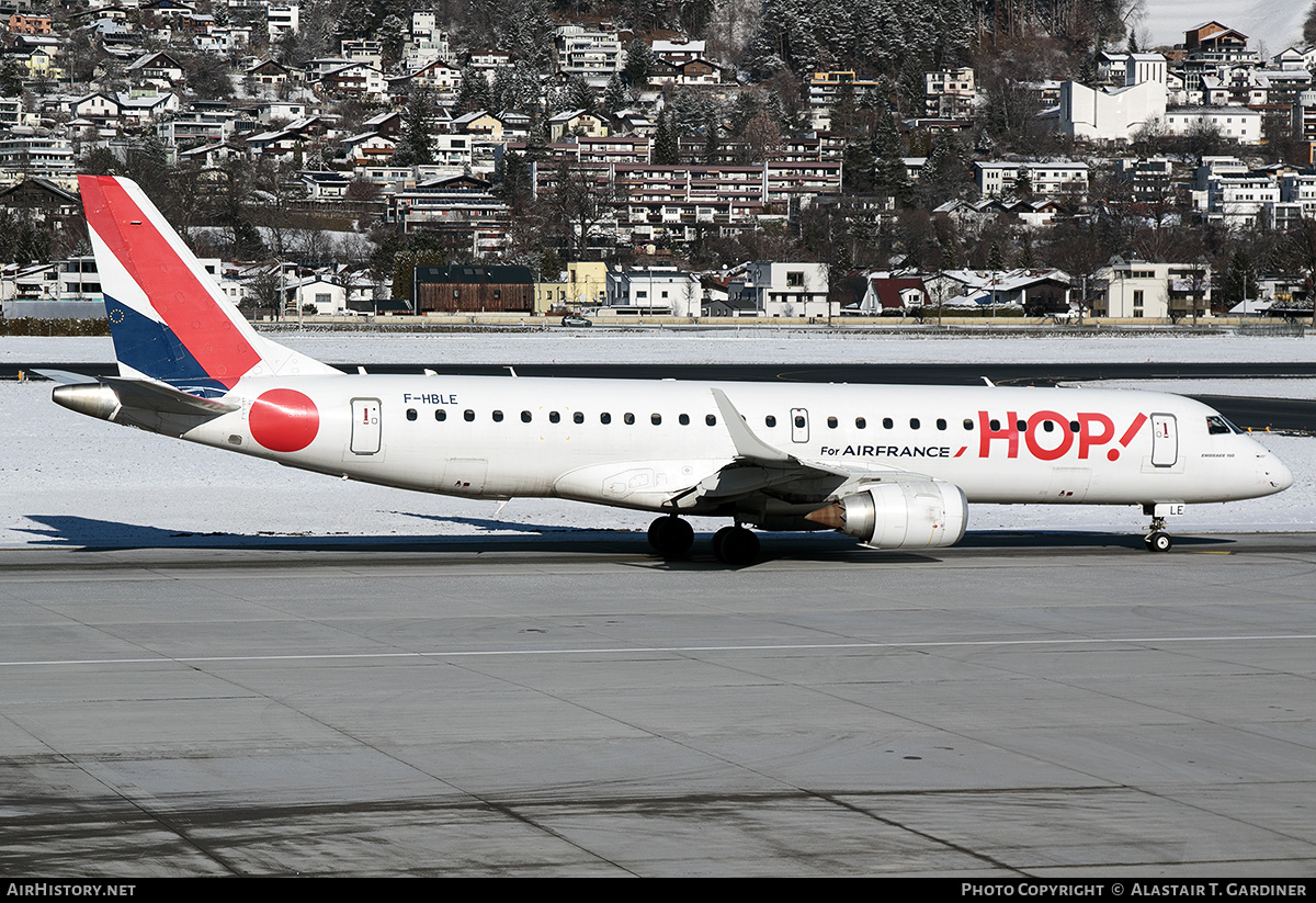 Aircraft Photo of F-HBLE | Embraer 190LR (ERJ-190-100LR) | Hop! | AirHistory.net #650551