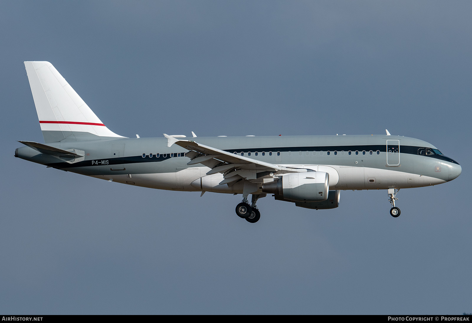 Aircraft Photo of P4-MIS | Airbus ACJ319 (A319-115/CJ) | AirHistory.net #650579