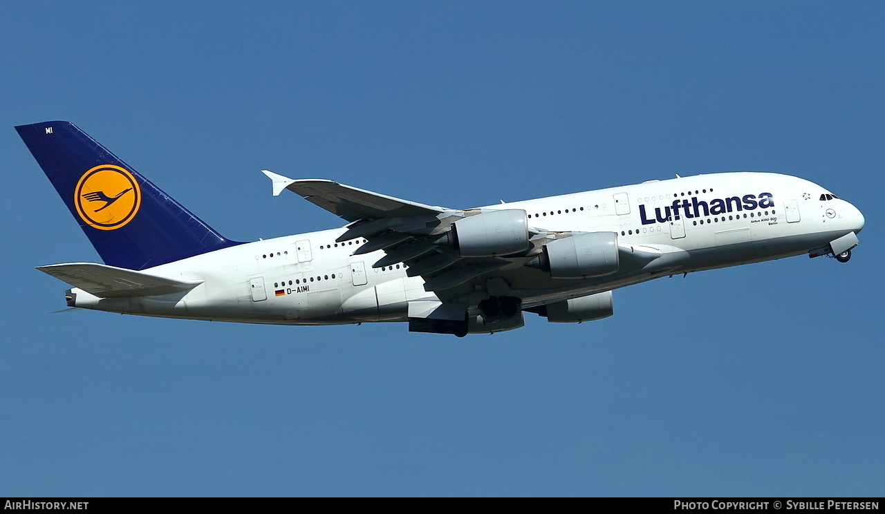 Aircraft Photo of D-AIMI | Airbus A380-841 | Lufthansa | AirHistory.net #650658