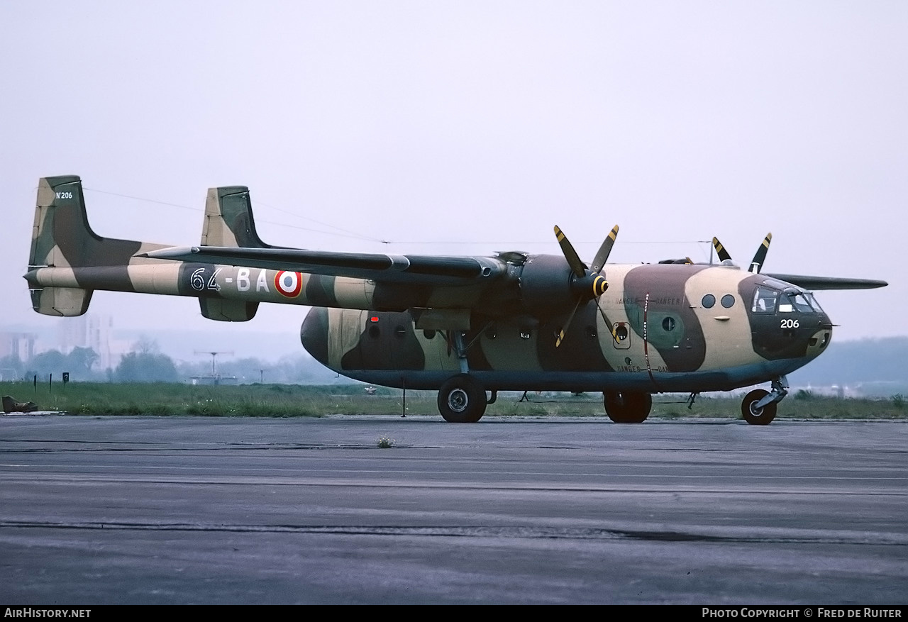 Aircraft Photo of 206 | Nord 2500 Noratlas | France - Air Force | AirHistory.net #650659