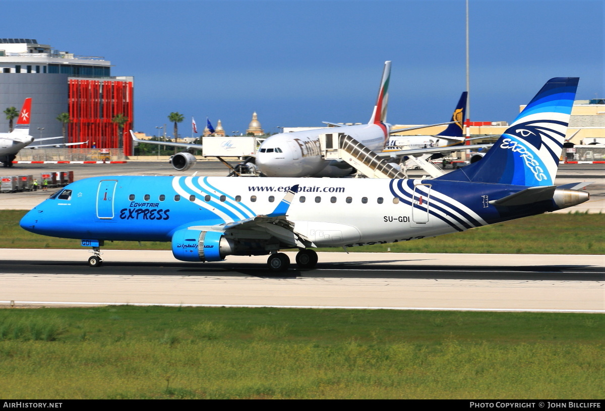 Aircraft Photo of SU-GDI | Embraer 170LR (ERJ-170-100LR) | EgyptAir Express | AirHistory.net #650669