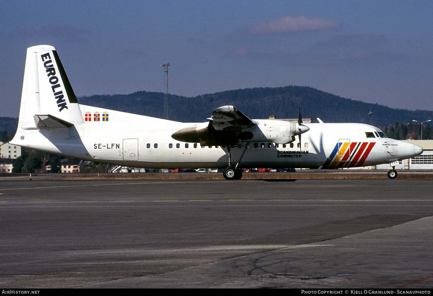 Aircraft Photo of SE-LFN | Fokker 50 | Scandinavian Commuter - Eurolink | AirHistory.net #650698