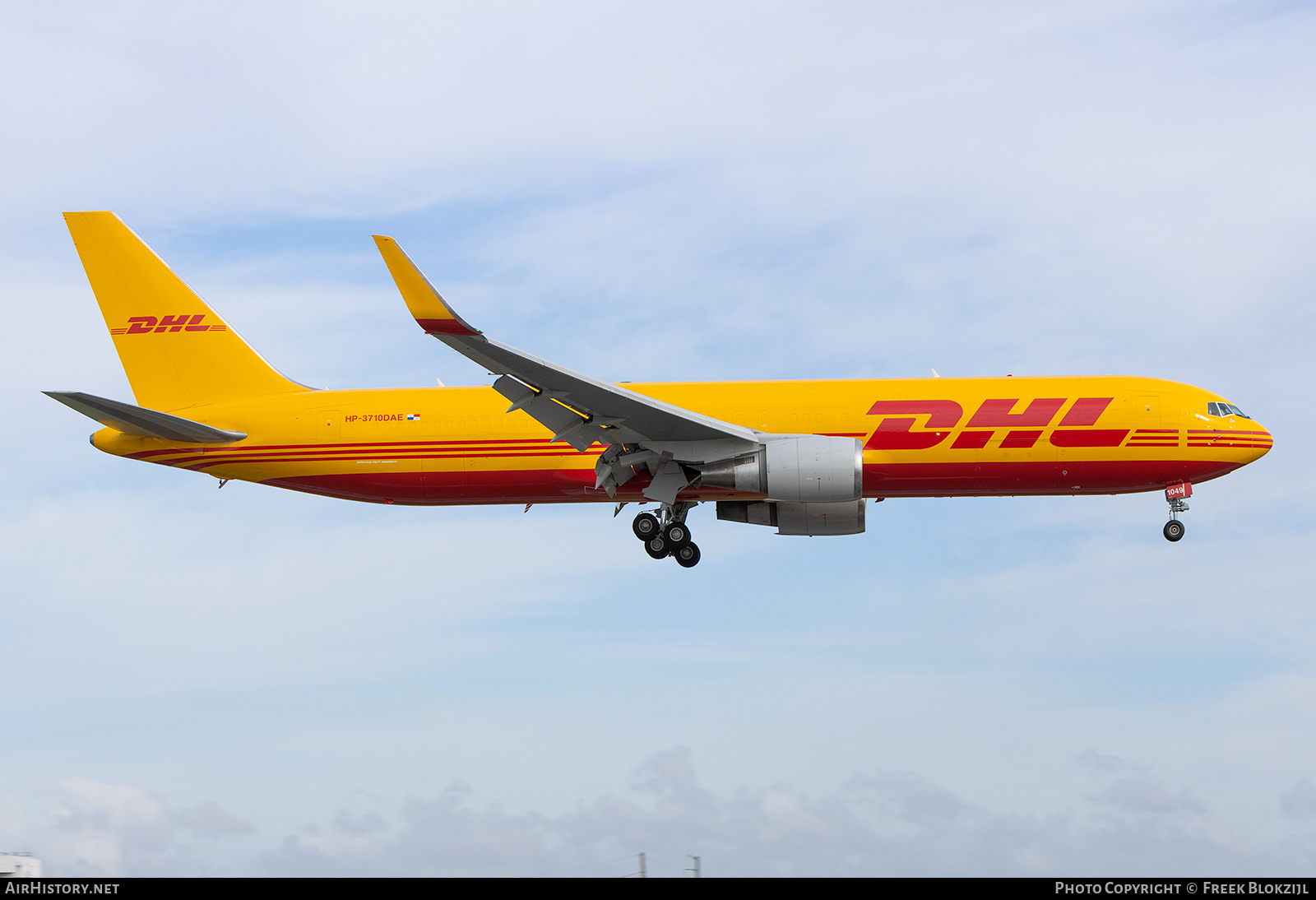 Aircraft Photo of HP-3710DAE | Boeing 767-316/ER(BCF) | DHL International | AirHistory.net #650730