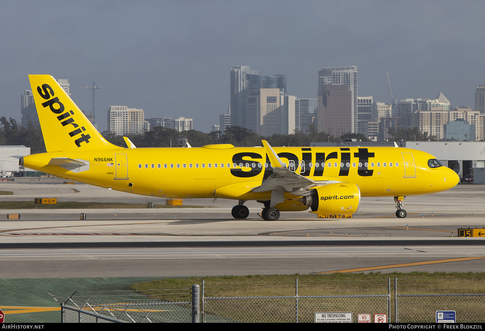 Aircraft Photo of N966NK | Airbus A320-271N | Spirit Airlines | AirHistory.net #650820