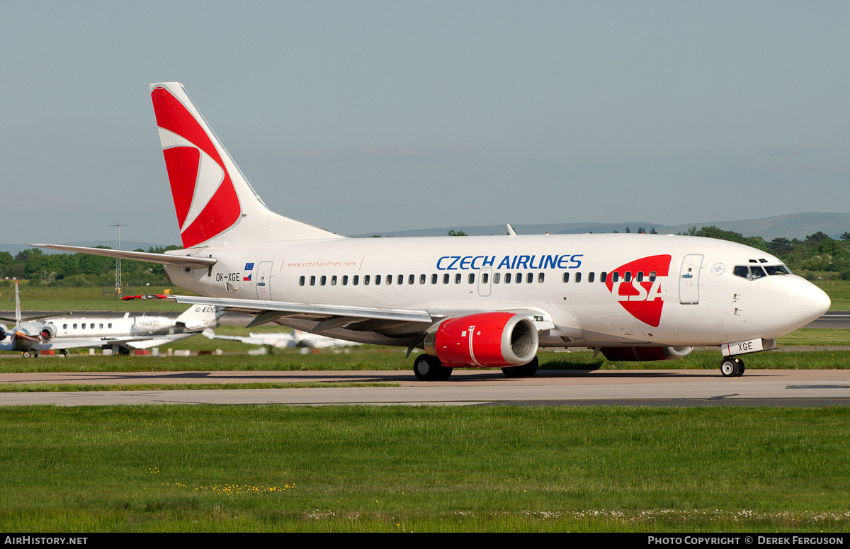 Aircraft Photo of OK-XGE | Boeing 737-55S | ČSA - Czech Airlines | AirHistory.net #650832