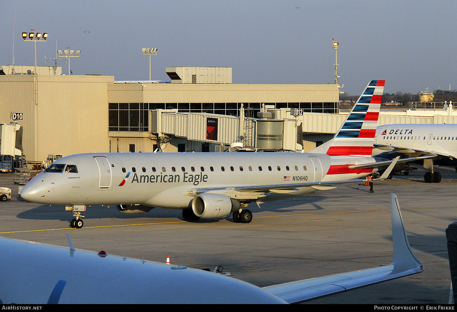 Aircraft Photo of N106HQ | Embraer 175LR (ERJ-170-200LR) | American Eagle | AirHistory.net #650855