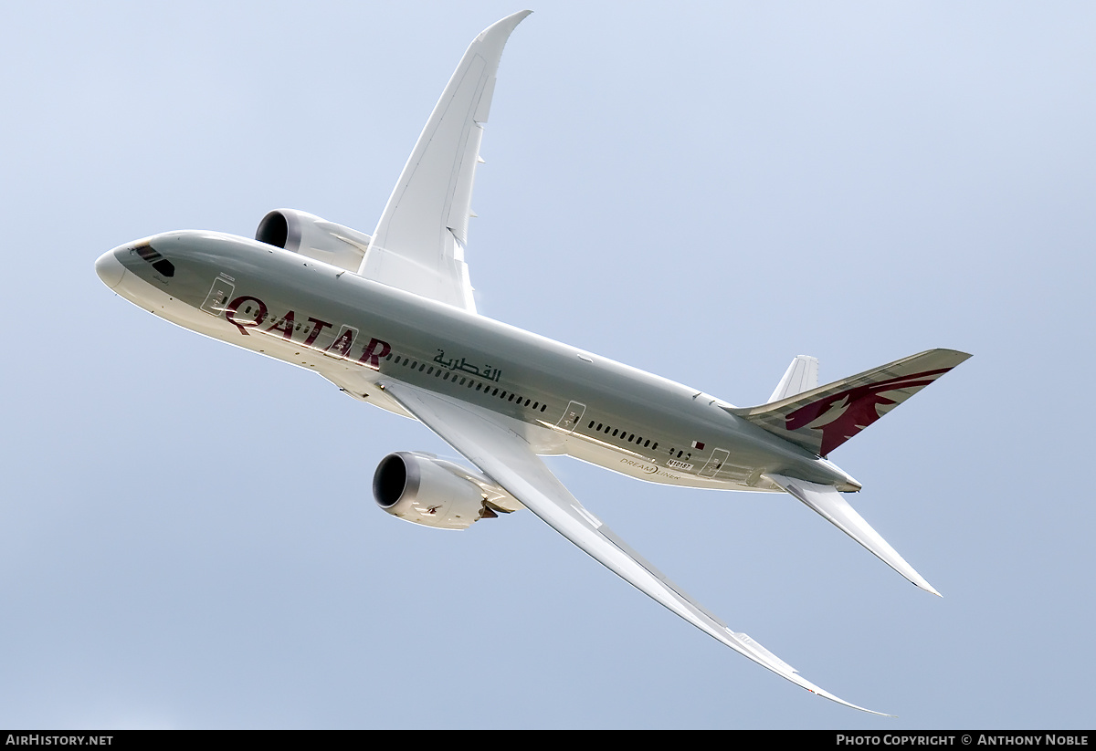 Aircraft Photo of N10187 | Boeing 787-8 Dreamliner | Qatar Airways | AirHistory.net #650857