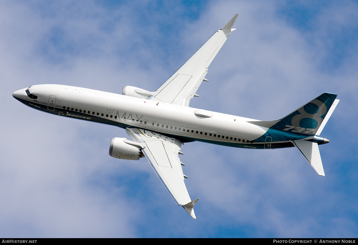 Aircraft Photo of N8704Q | Boeing 737-8 Max 8 | Boeing | AirHistory.net #650869