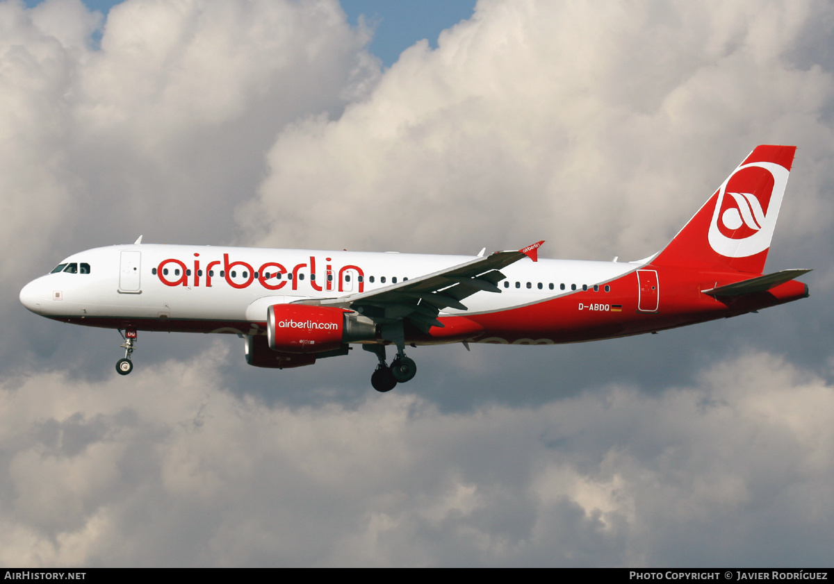 Aircraft Photo of D-ABDQ | Airbus A320-214 | Air Berlin | AirHistory.net #650980