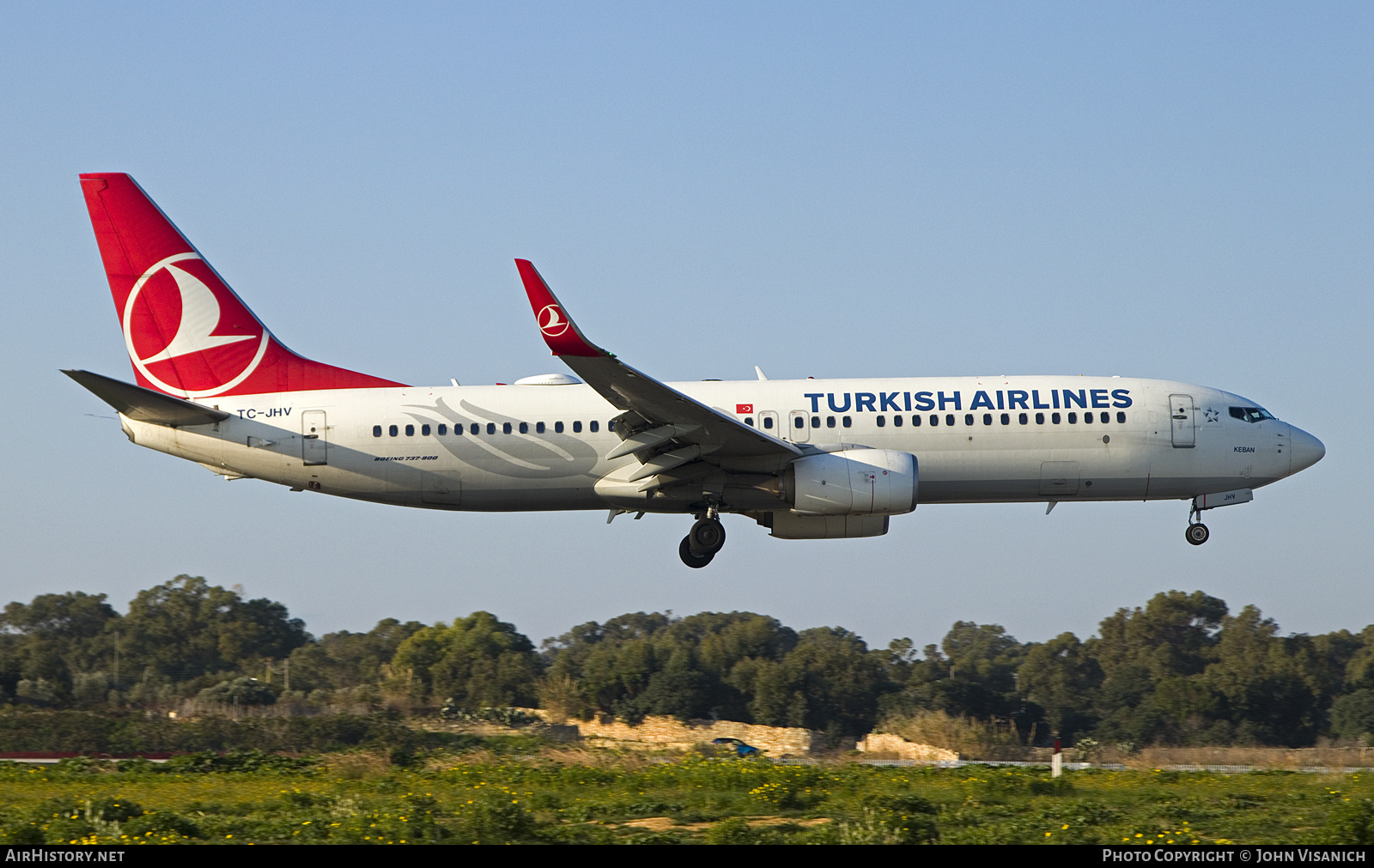 Aircraft Photo of TC-JHV | Boeing 737-8F2 | Turkish Airlines | AirHistory.net #651018