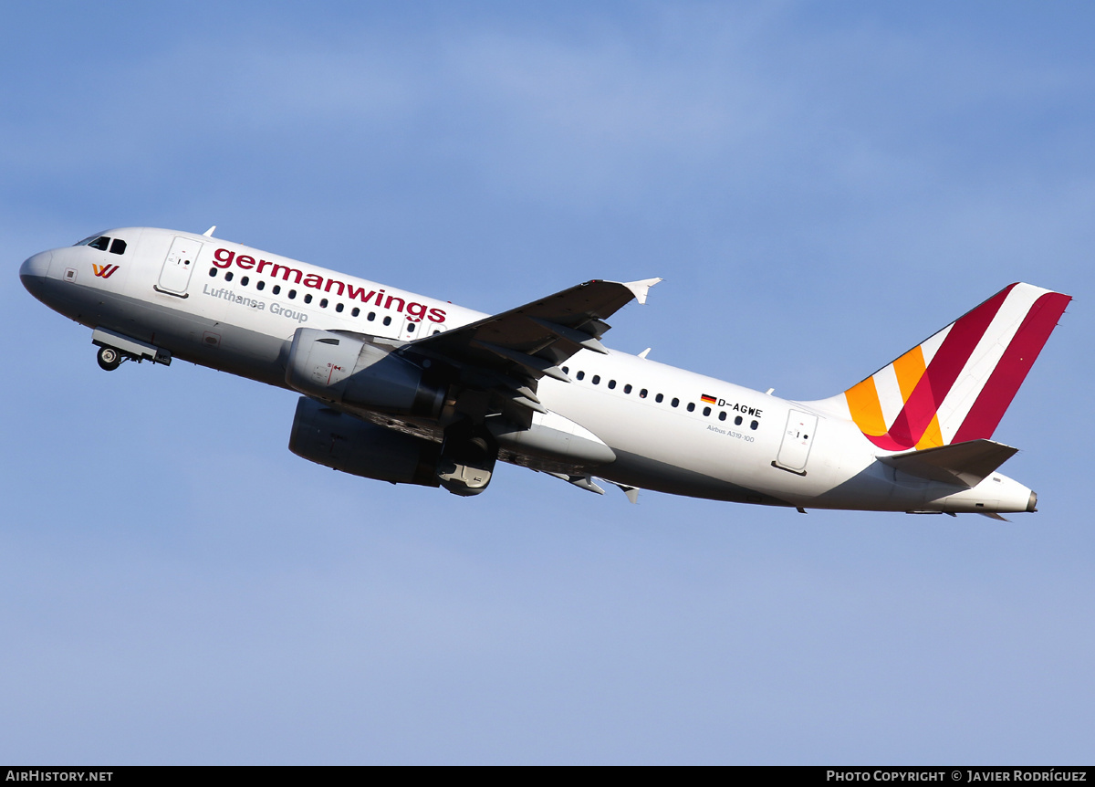 Aircraft Photo of D-AGWE | Airbus A319-132 | Germanwings | AirHistory.net #651025