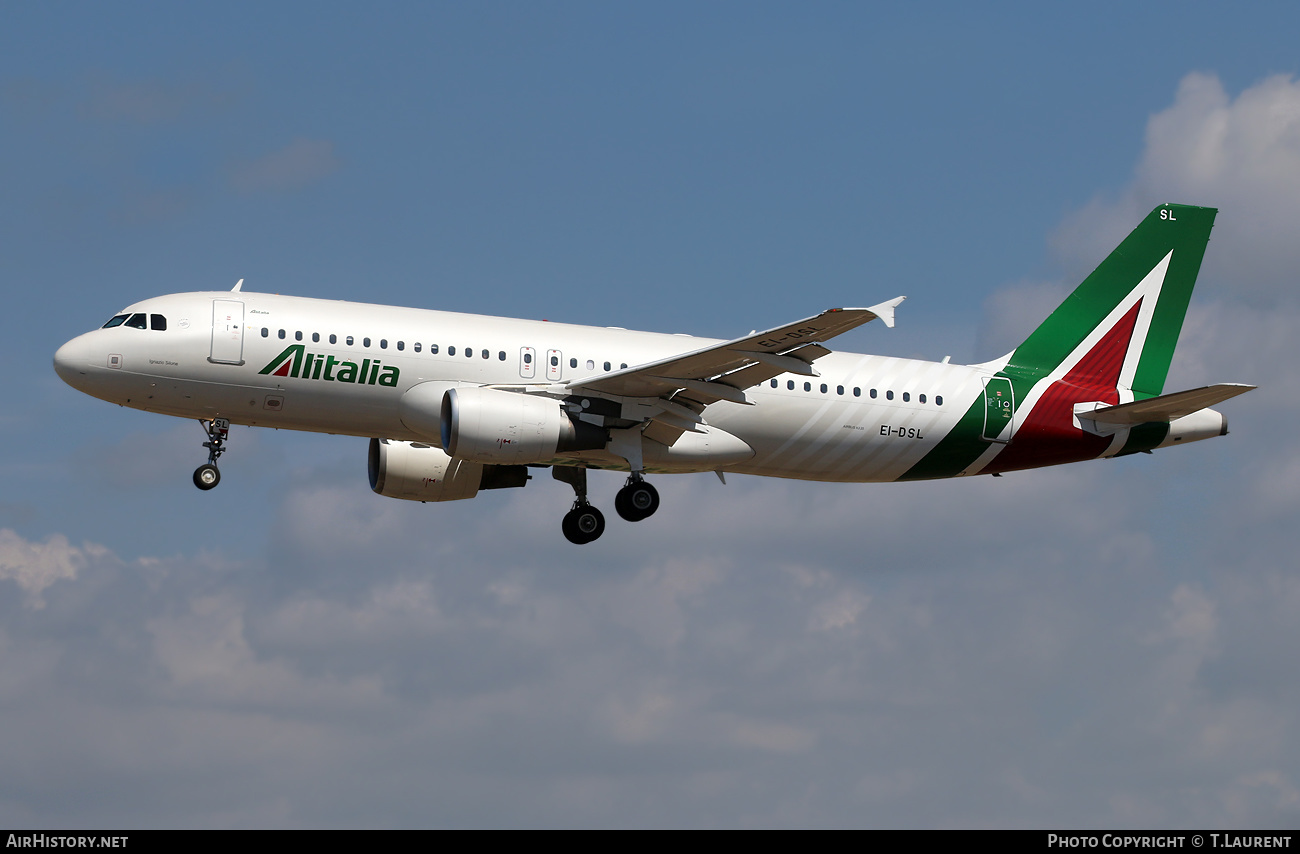 Aircraft Photo of EI-DSL | Airbus A320-216 | Alitalia | AirHistory.net #651040