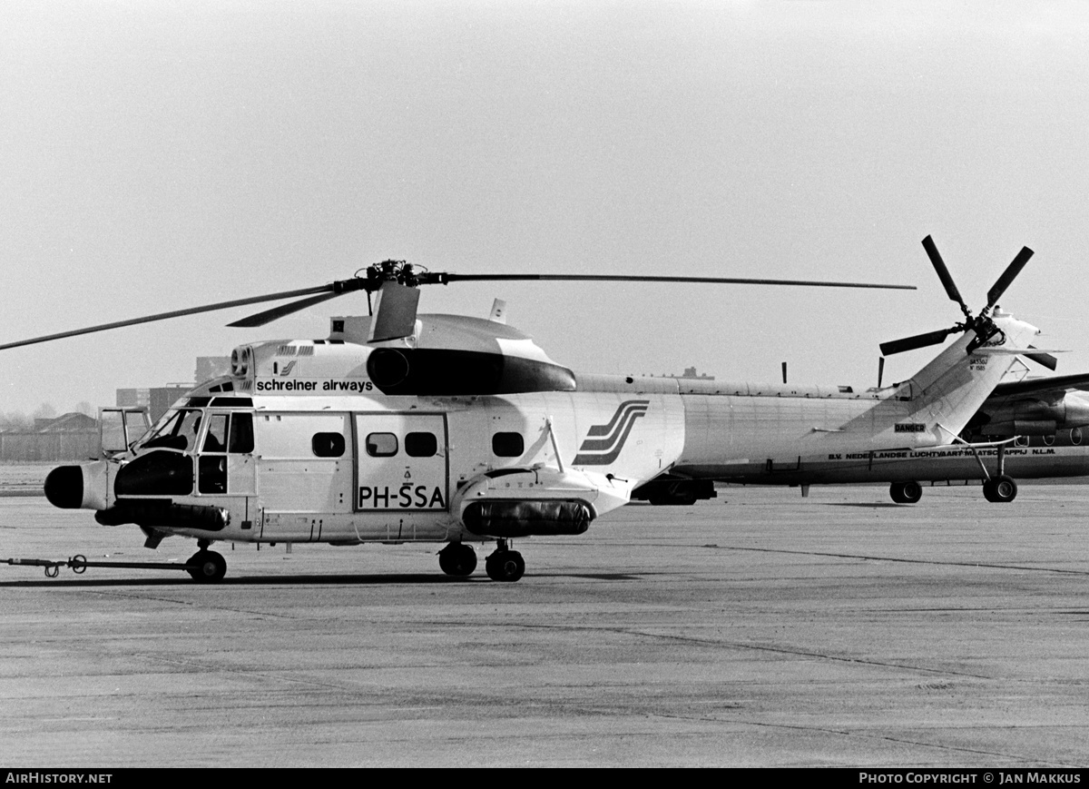 Aircraft Photo of PH-SSA | Aerospatiale SA-330J Puma | Schreiner Airways | AirHistory.net #651042