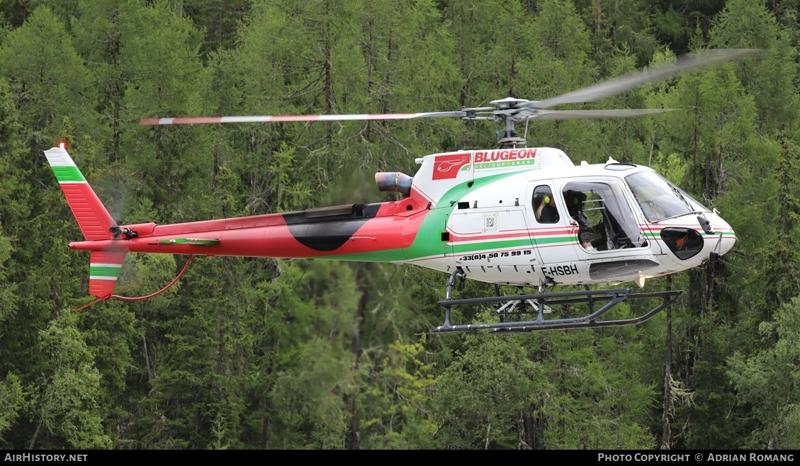 Aircraft Photo of F-HSBH | Eurocopter AS-350B-3E Ecureuil | Blugeon Hélicoptères | AirHistory.net #651061
