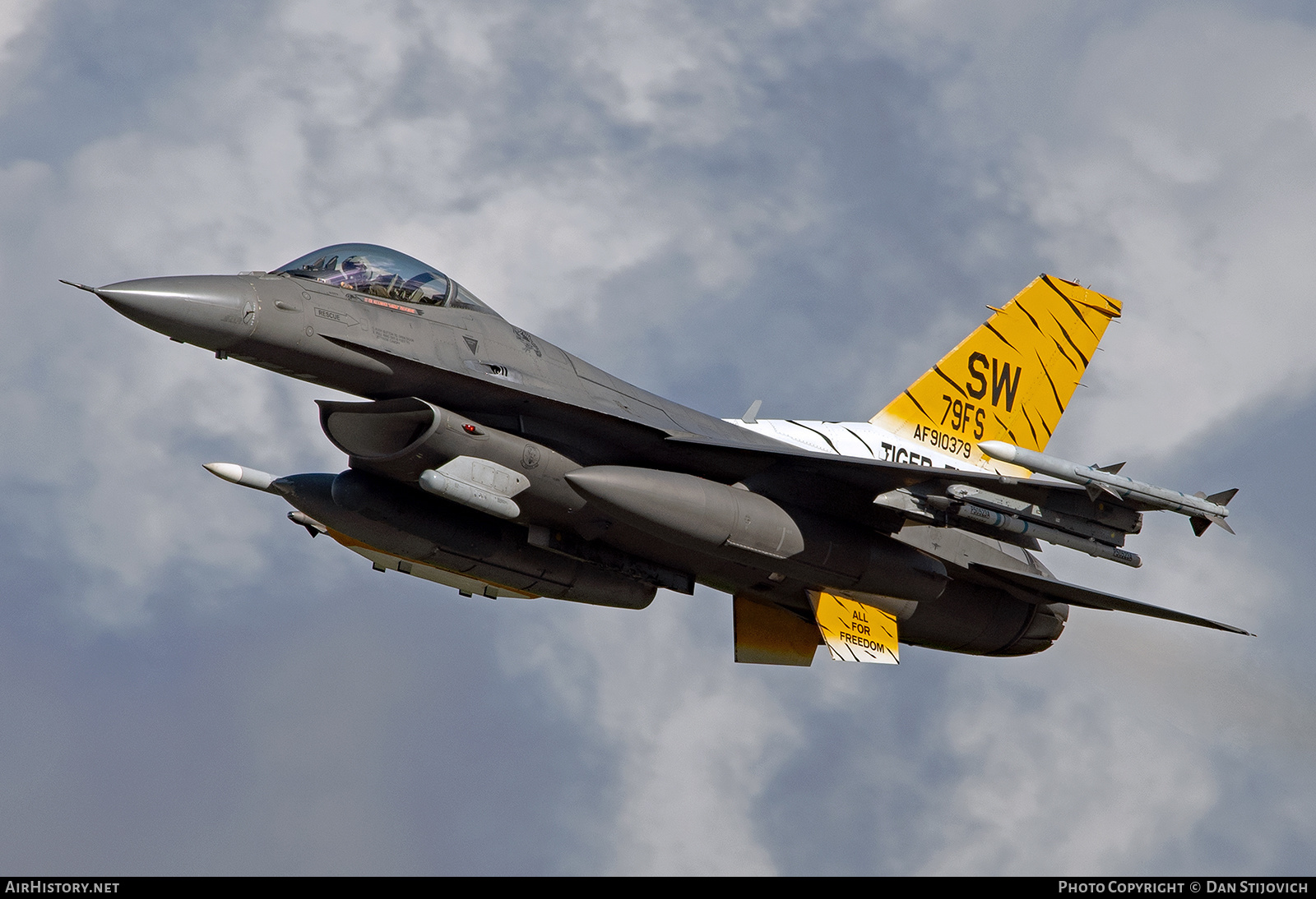 Aircraft Photo of 91-0379 / AF910379 | Lockheed F-16CM Fighting Falcon | USA - Air Force | AirHistory.net #651093
