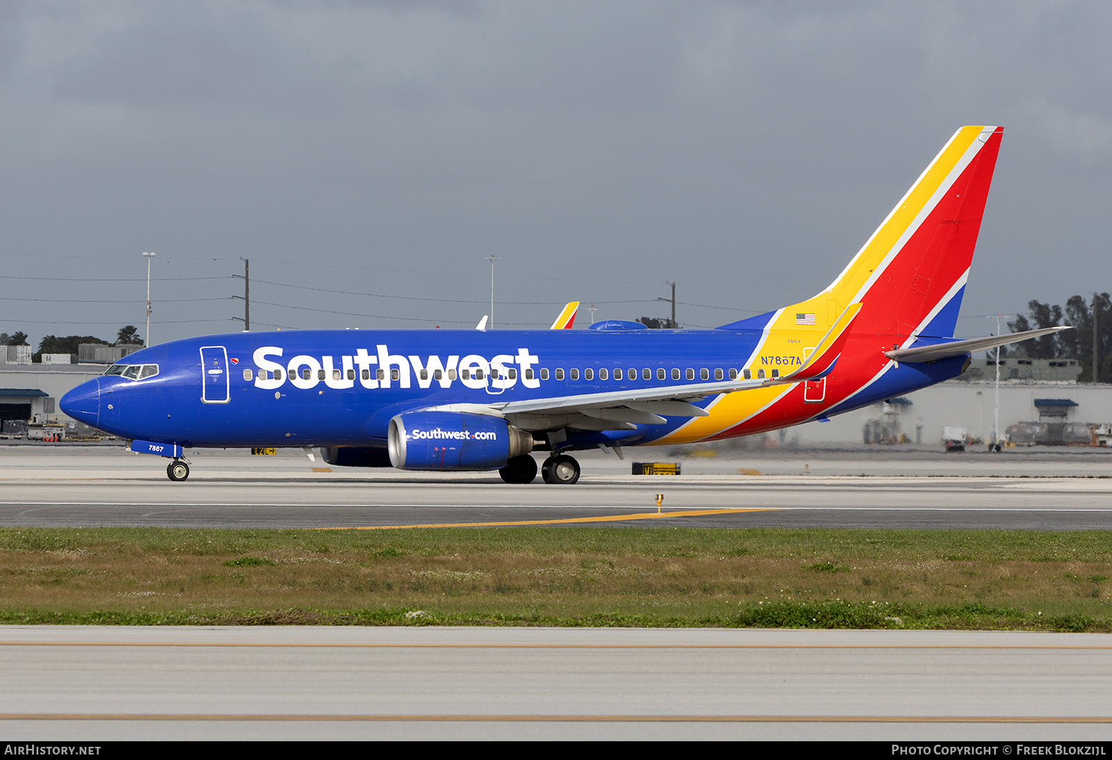 Aircraft Photo of N7867A | Boeing 737-7Q8 | Southwest Airlines | AirHistory.net #651101