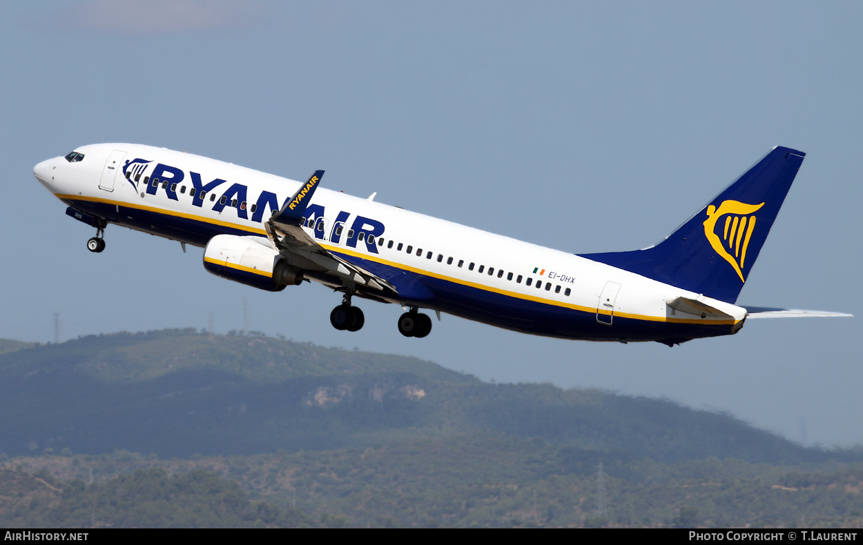 Aircraft Photo of EI-DHX | Boeing 737-8AS | Ryanair | AirHistory.net #651109