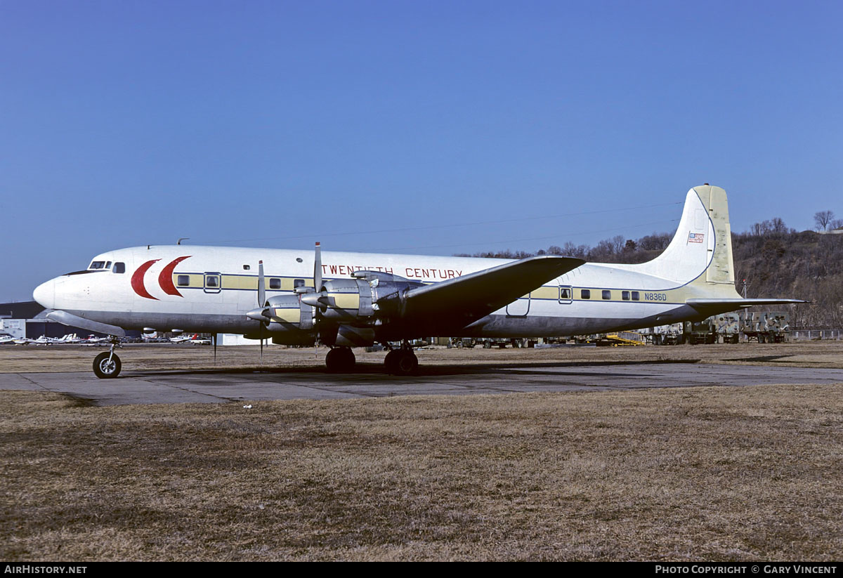 Aircraft Photo of N836D | Douglas DC-7B | Twentieth Century Travel Club | AirHistory.net #651173