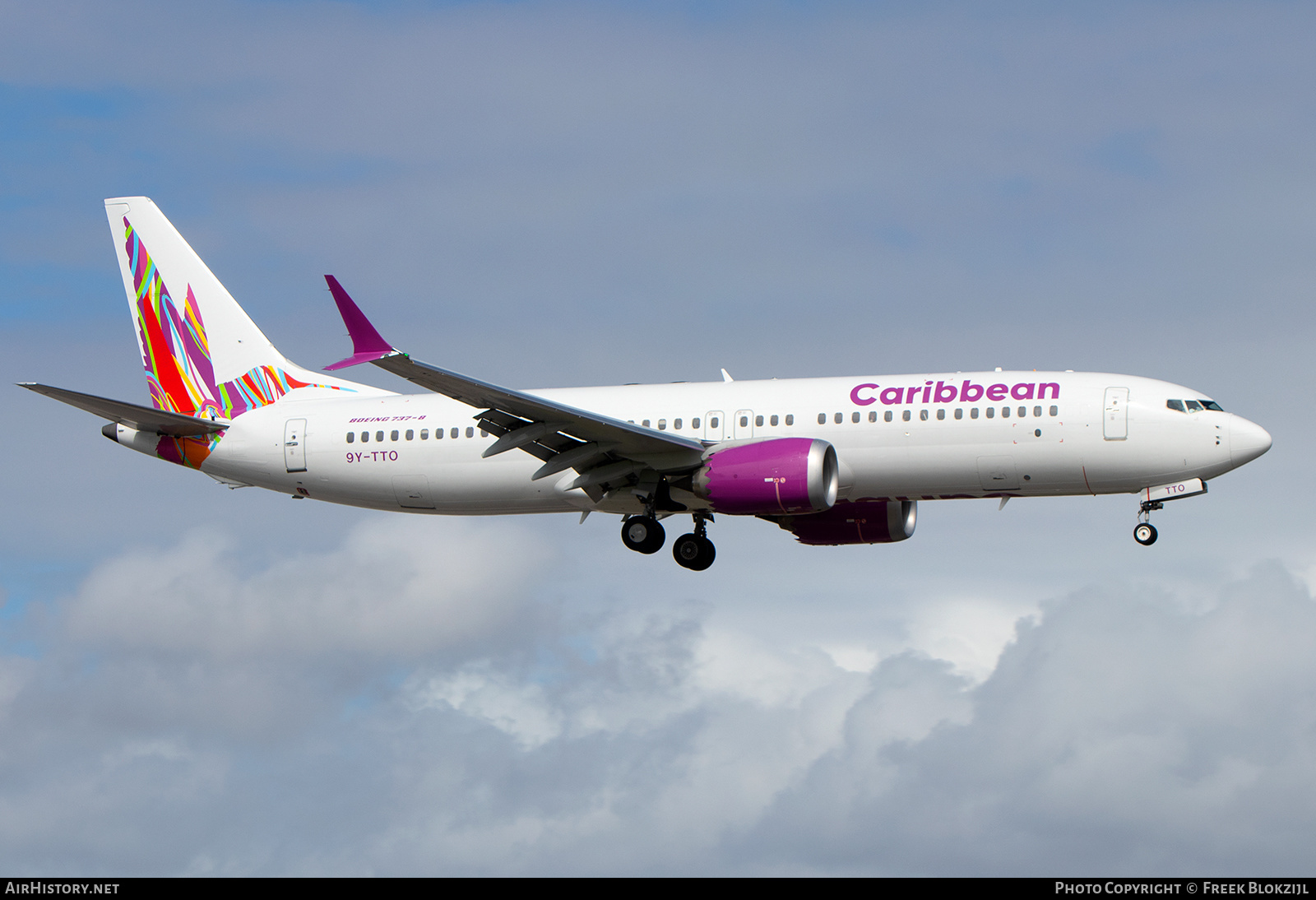 Aircraft Photo of 9Y-TTO | Boeing 737-8 Max 8 | Caribbean Airlines | AirHistory.net #651189