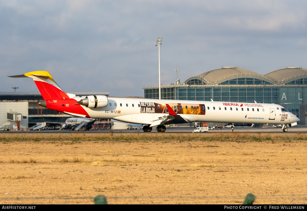 Aircraft Photo of EC-MTZ | Bombardier CRJ-1000 (CL-600-2E25) | Iberia Regional | AirHistory.net #651209