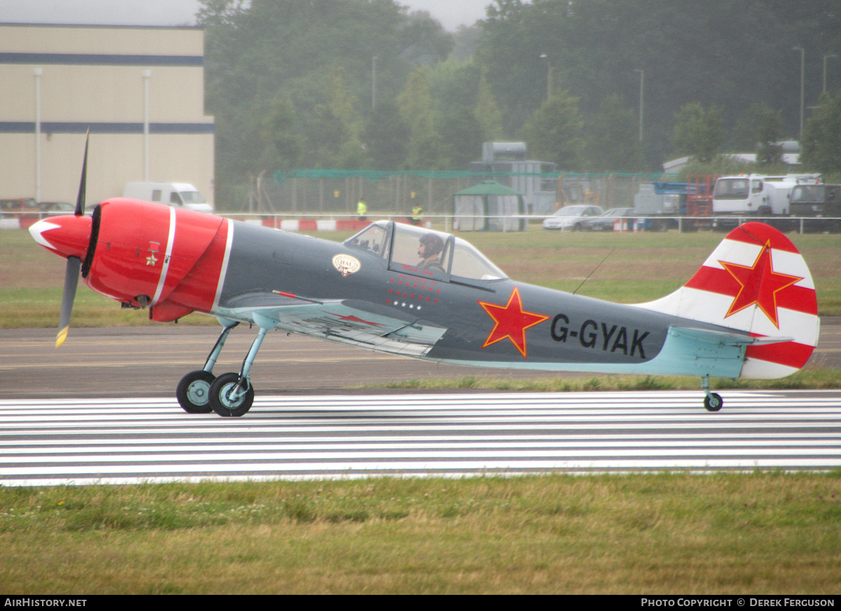 Aircraft Photo of G-GYAK | Yakovlev Yak-50 | Soviet Union - Air Force | AirHistory.net #651228