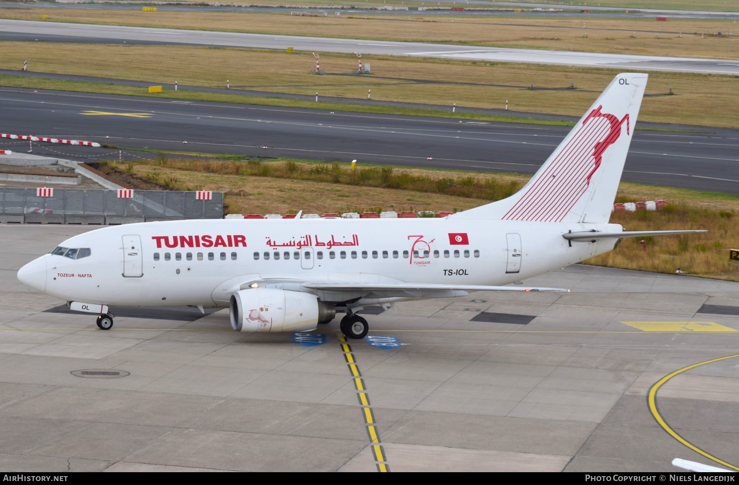 Aircraft Photo of TS-IOL | Boeing 737-6H3 | Tunisair | AirHistory.net #651229
