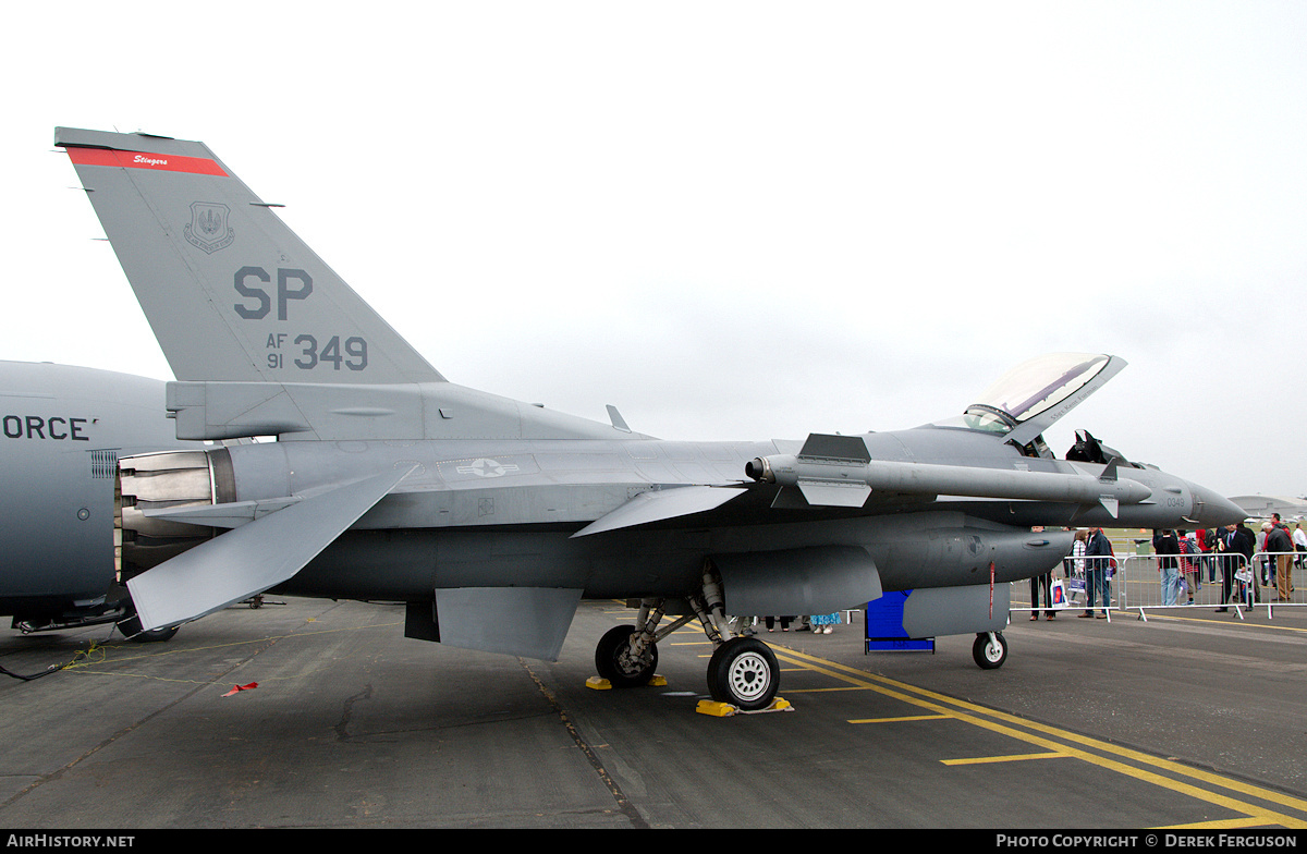 Aircraft Photo of 91-0349 / AF91-349 | General Dynamics F-16CM Fighting Falcon | USA - Air Force | AirHistory.net #651254