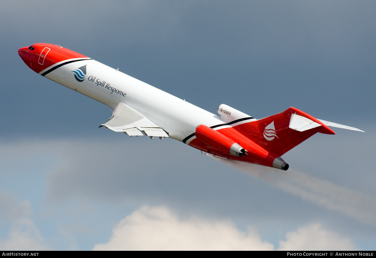 Aircraft Photo of G-OSRA | Boeing 727-2S2F/Adv | Oil Spill Response | AirHistory.net #651269