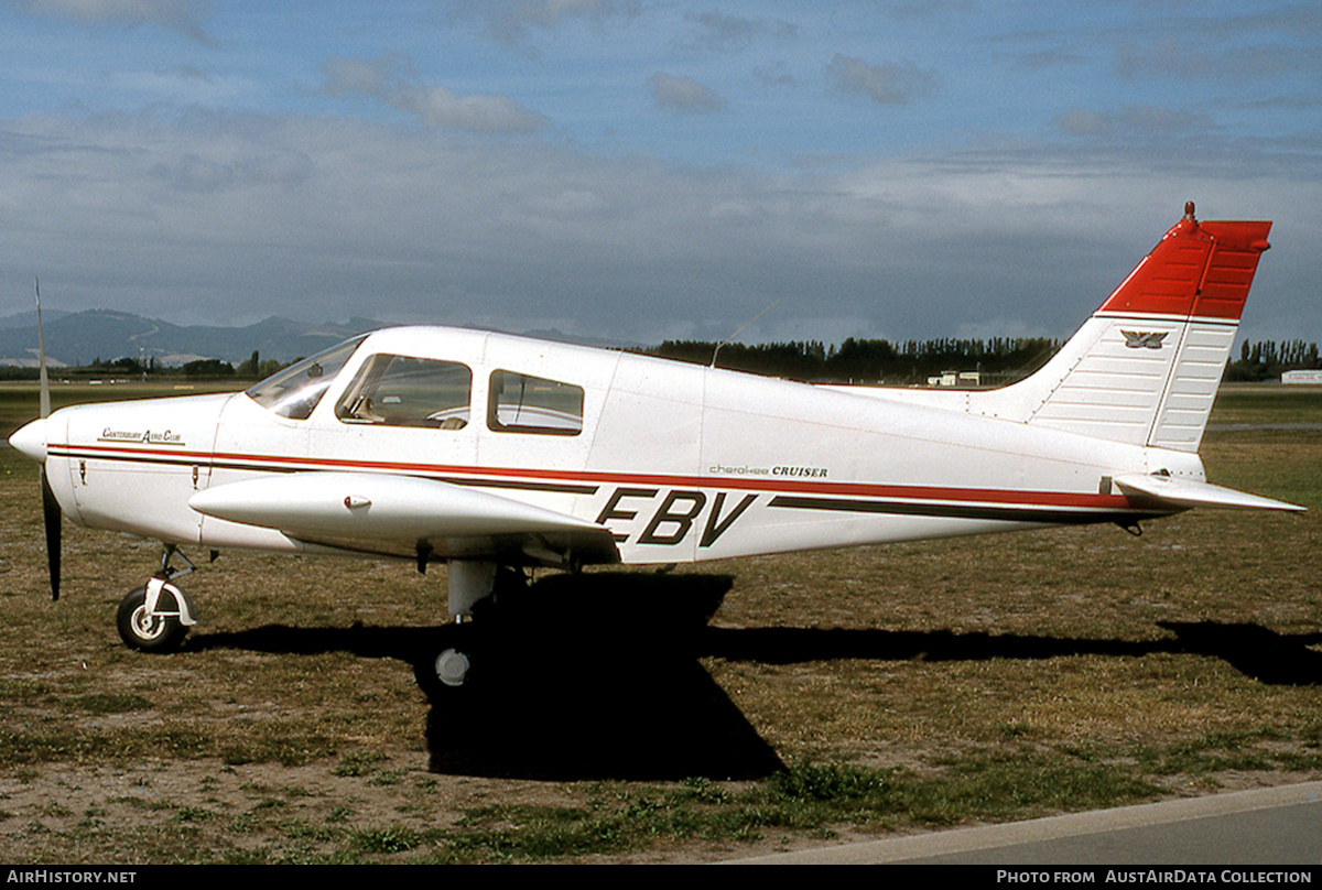 Aircraft Photo of ZK-EBV / EBV | Piper PA-28-140 Cherokee Cruiser | Canterbury Aero Club | AirHistory.net #651282