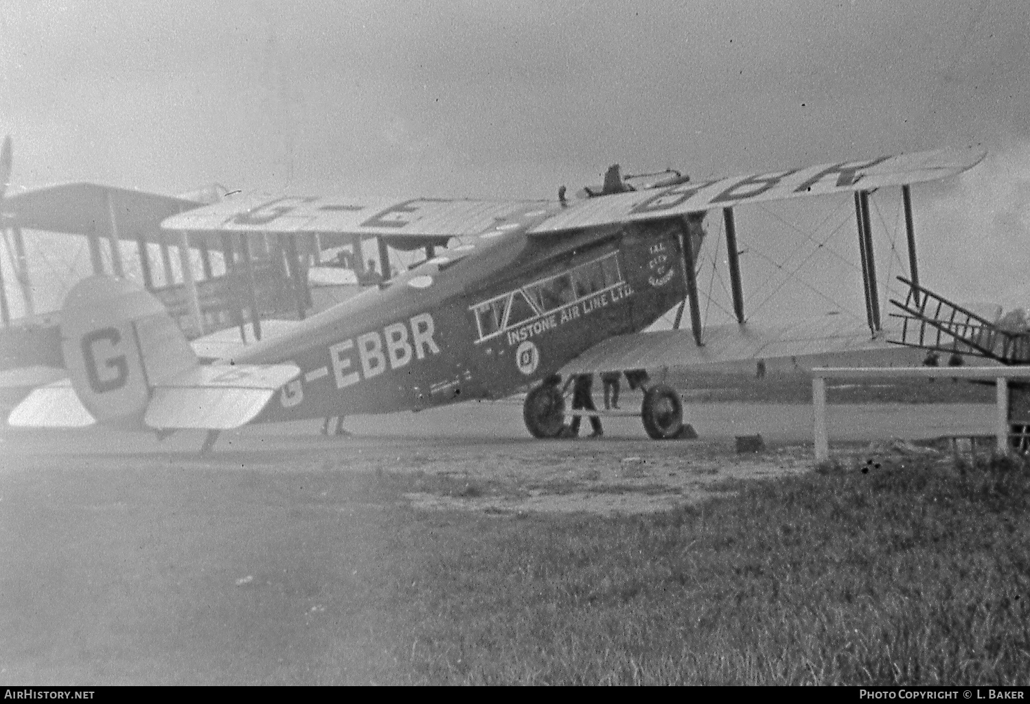 Aircraft Photo of G-EBBR | De Havilland D.H. 34 | Instone Air Line | AirHistory.net #651335