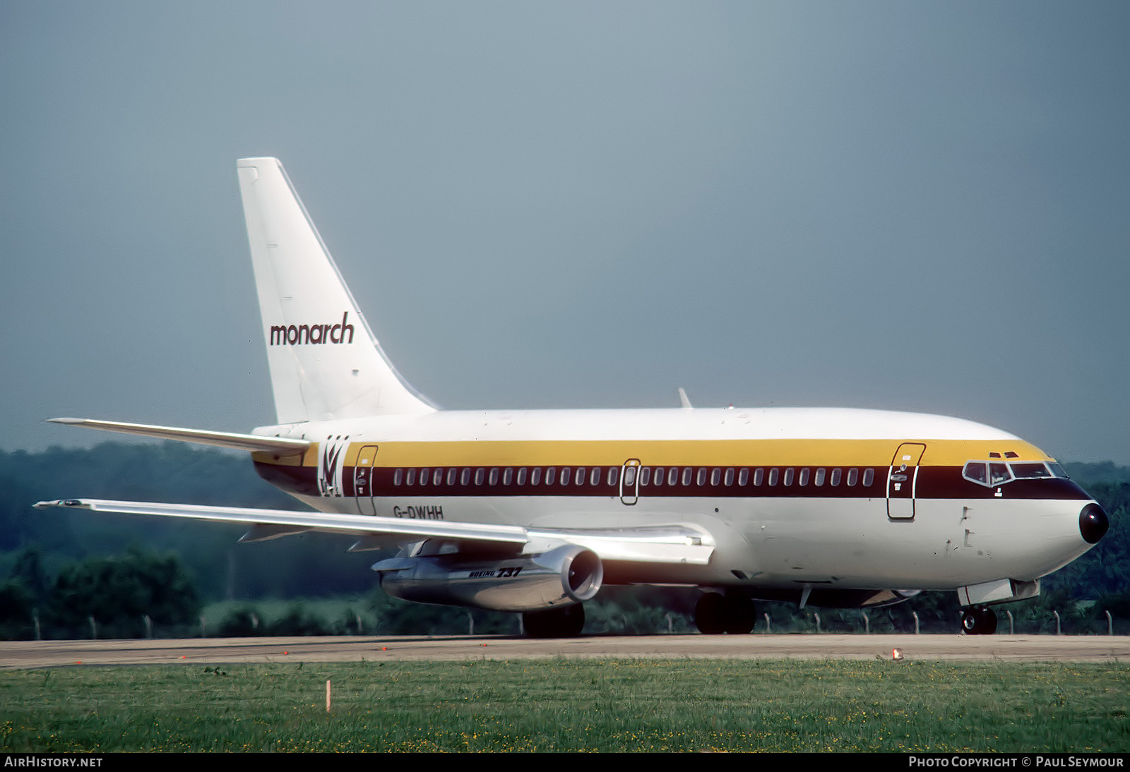 Aircraft Photo of G-DWHH | Boeing 737-2T7/Adv | Monarch Airlines | AirHistory.net #651357