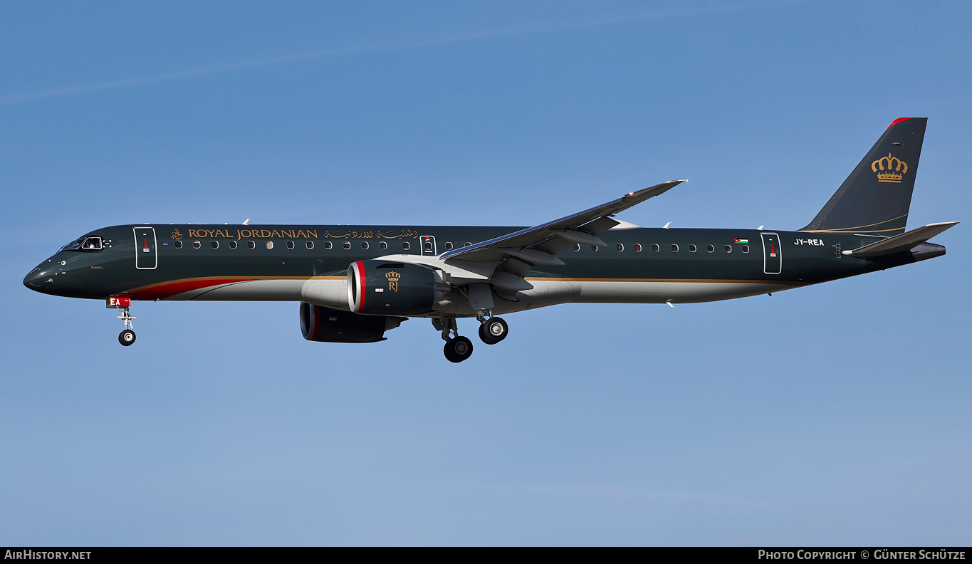 Aircraft Photo of JY-REA | Embraer 195-E2 (ERJ-190-400) | Royal Jordanian Airlines | AirHistory.net #651456
