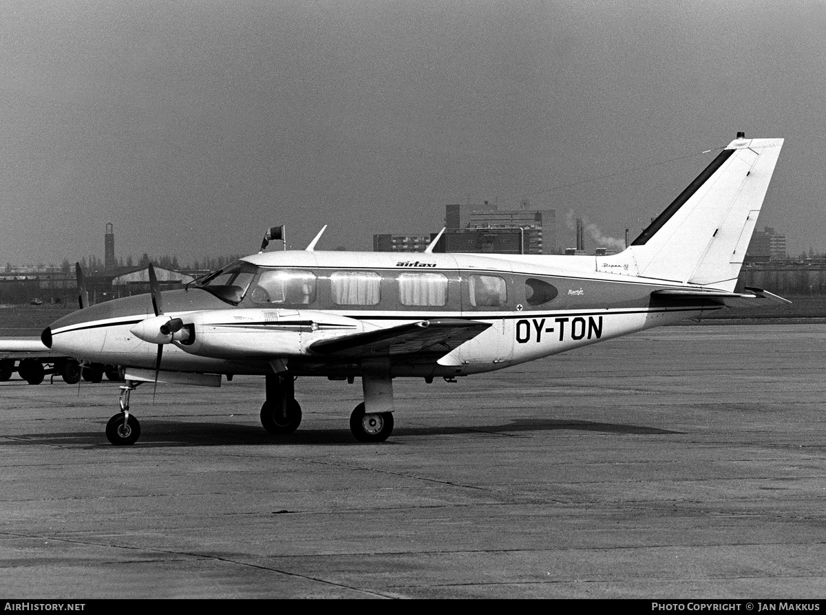 Aircraft Photo of OY-TON | Piper PA-31-300 Turbo Navajo | Aalborg Air Taxi | AirHistory.net #651469