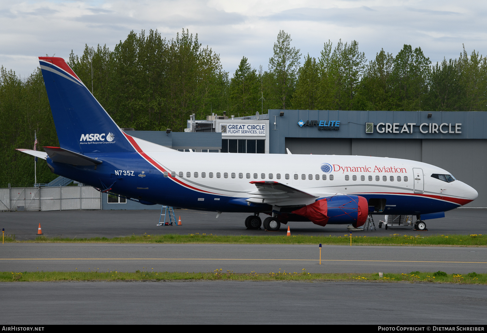 Aircraft Photo of N735Z | Boeing 737-5Y0 | Dynamic Aviation | AirHistory.net #651478